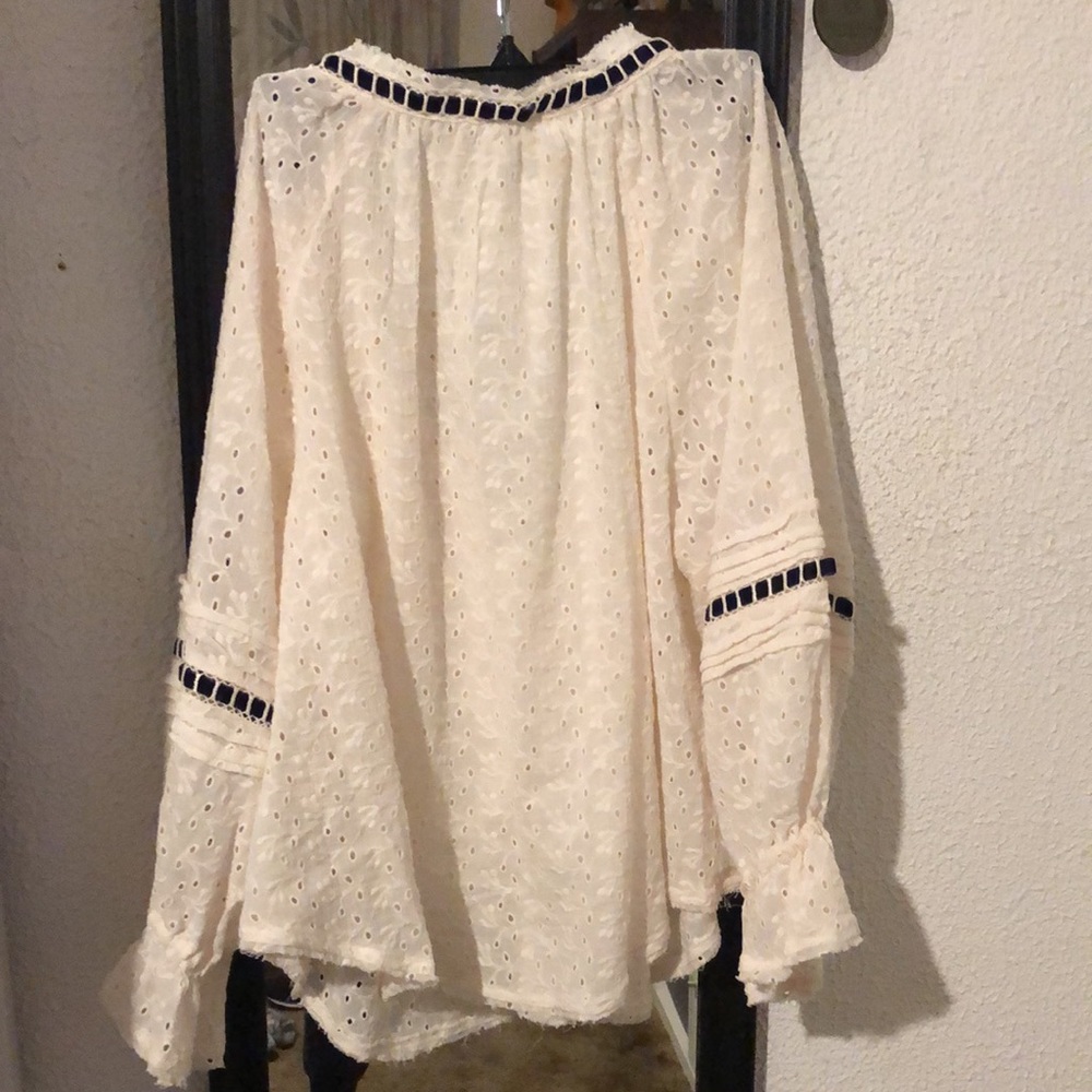 NWT Free People Darcy Eyelet Blouse - Picture 10 of 13